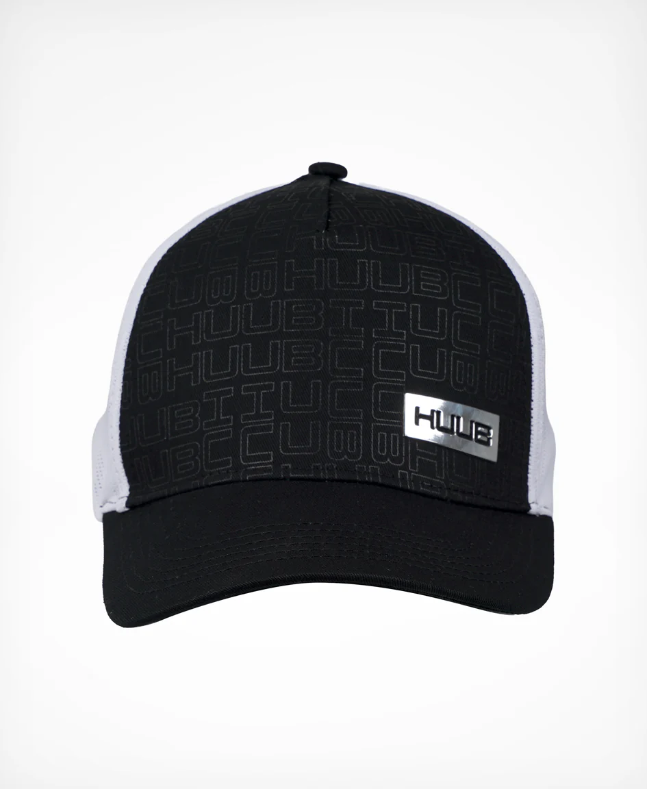 Running Baseball Cap Black white